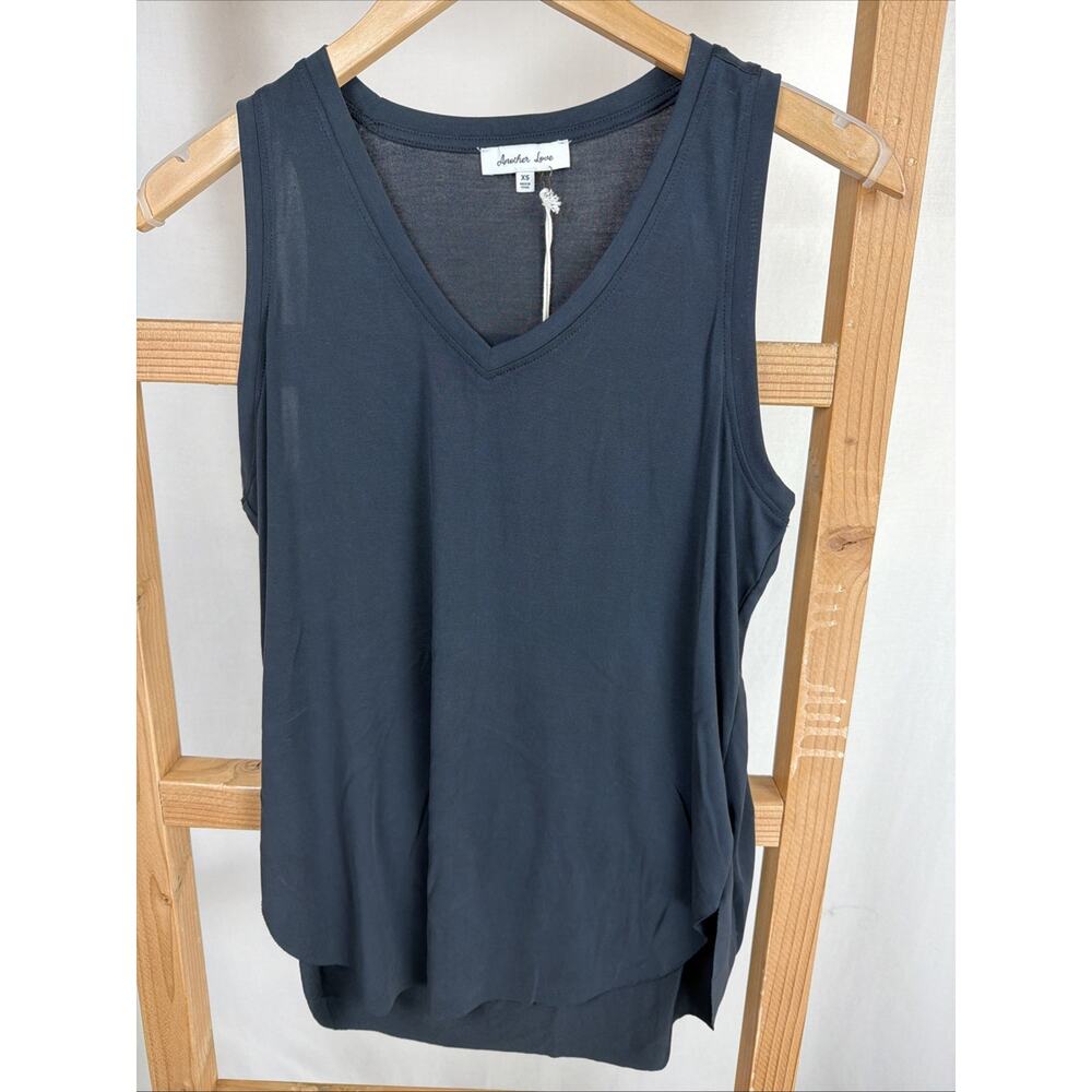 NWT Another Love Dear John ELLIS Smooth Black Tank Top #1111 Size XS